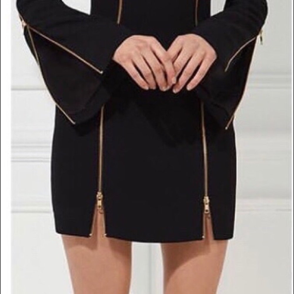 MISHA COLLECTION black party dress